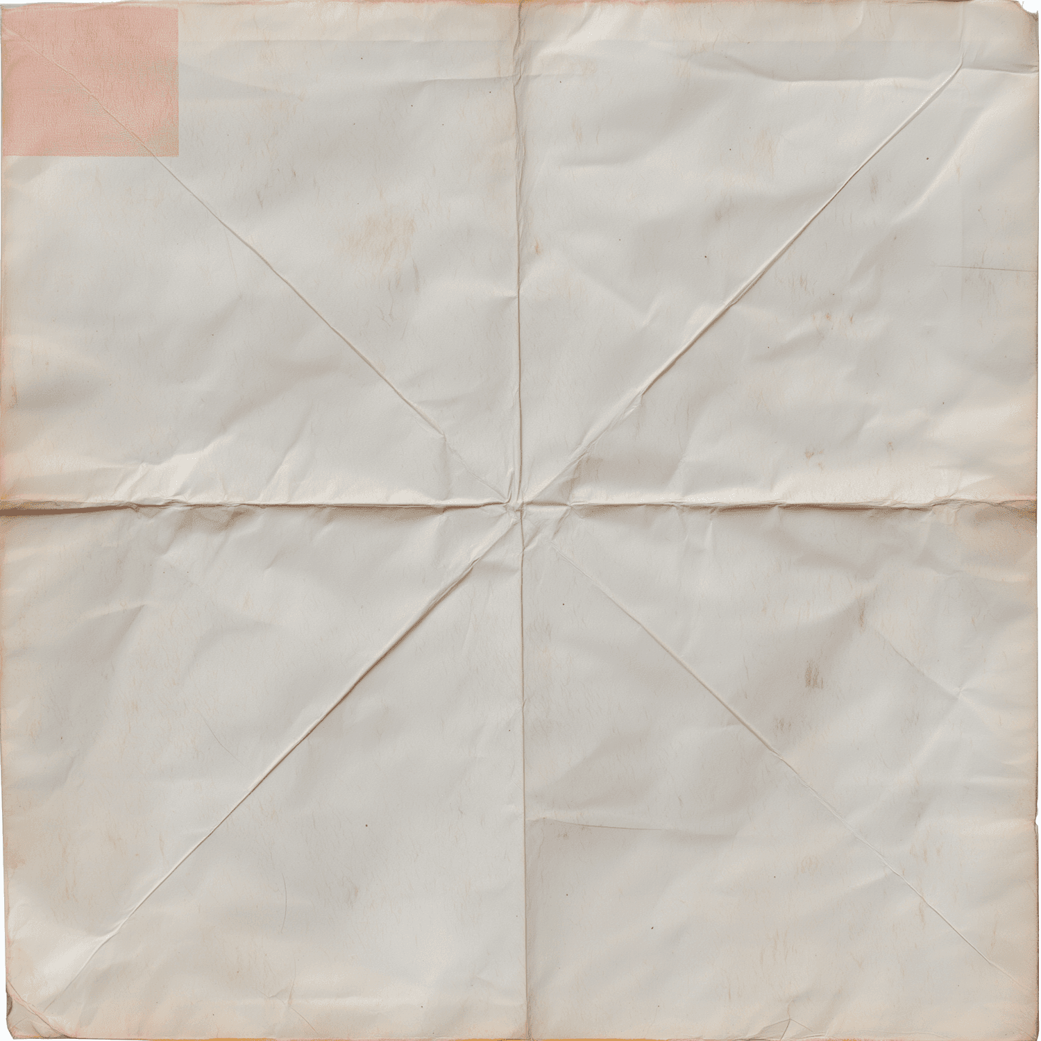 Plan de papier plié aux traces d’usage