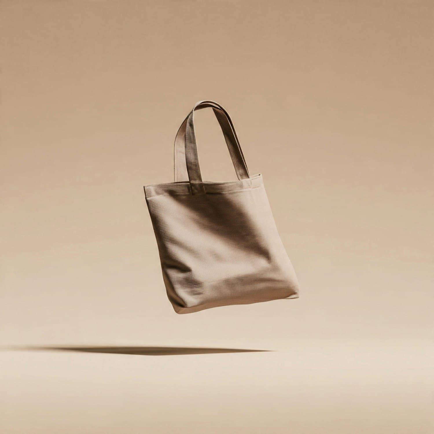 Sac en coton marqué du monogramme